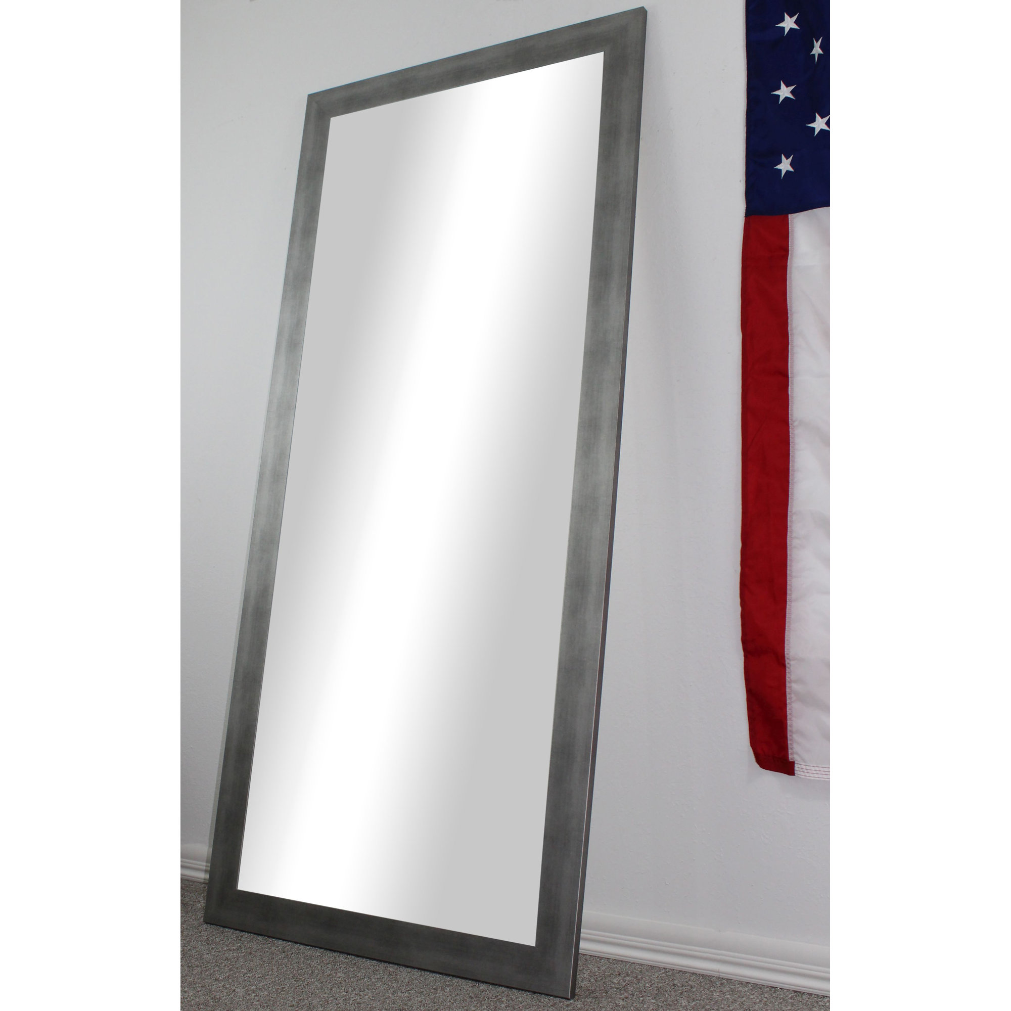 August Grove G Full Length Mirror Size 59 5 H X 20 W 0 75 August Grove G Full Length Mirror Size 59 5 H X 20 W 0 75 D Finish Matte Silver