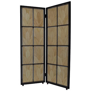Eangee Home Design 8106 N 67 Cocoa Leaf Screen 2 Panel Room Eangee Home Design 8106 N 67 Cocoa Leaf Screen 2 Panel Room