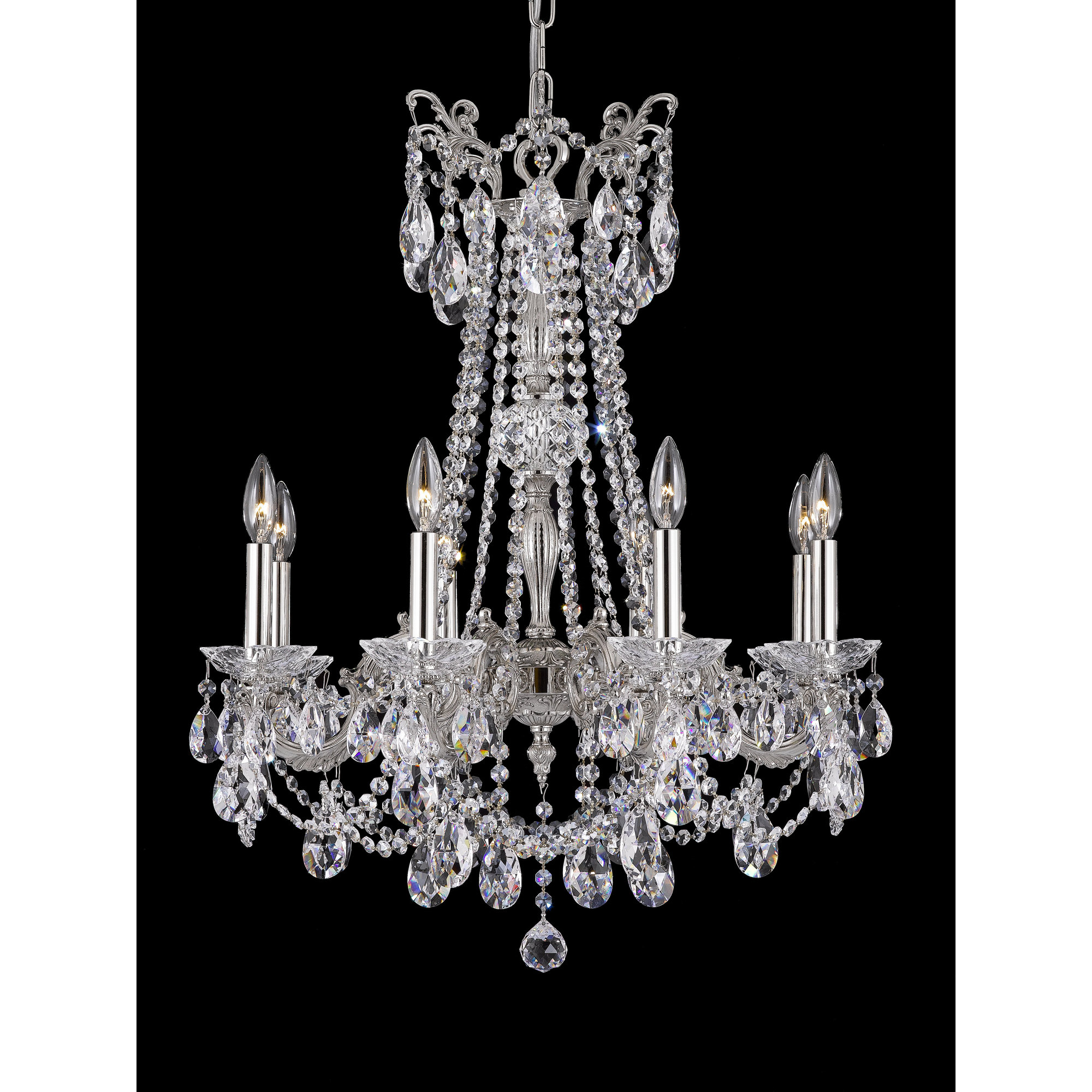 Abc Lighting Ch9238c O 08g St Biella 8 Light Crystal Chandelier Abc Lighting Biella 8 Light Crystal Chandelier