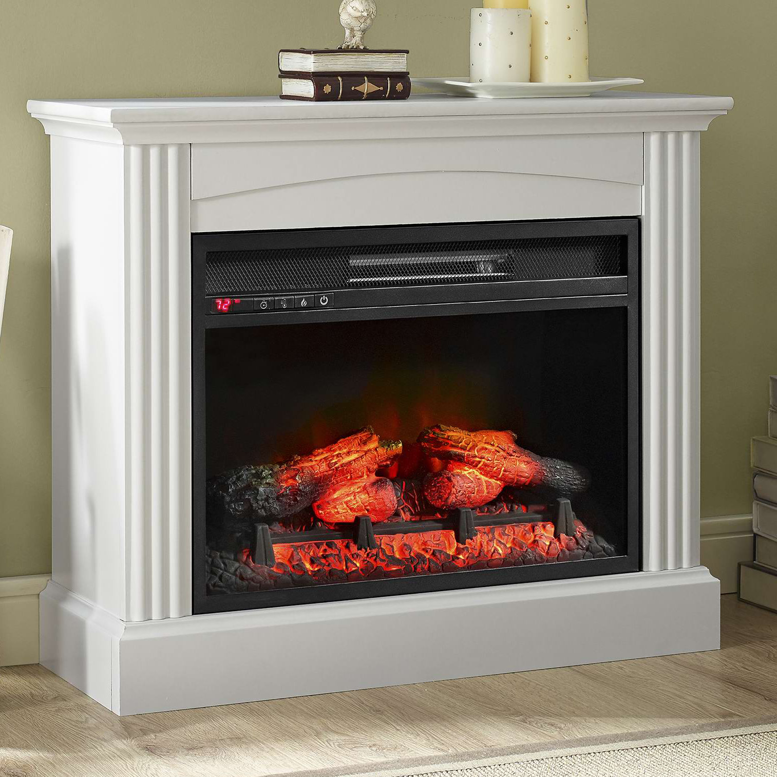 Astoria Grand Gallaudet Electric Fireplace Finish White