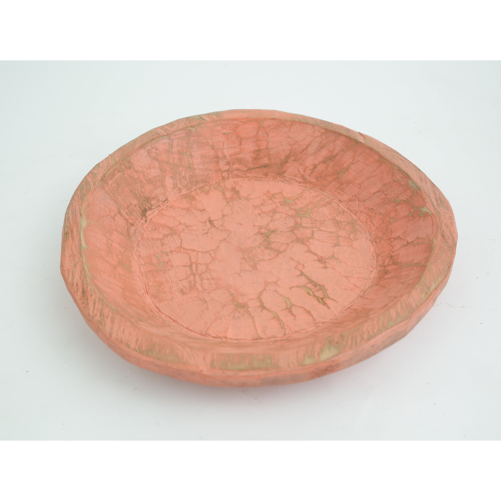 Bloomsbury Market Bbmt4072 40463084 Rustic Round Wooden Dough Bloomsbury Market Rustic Round Wooden Dough Decorative Bowl Color C