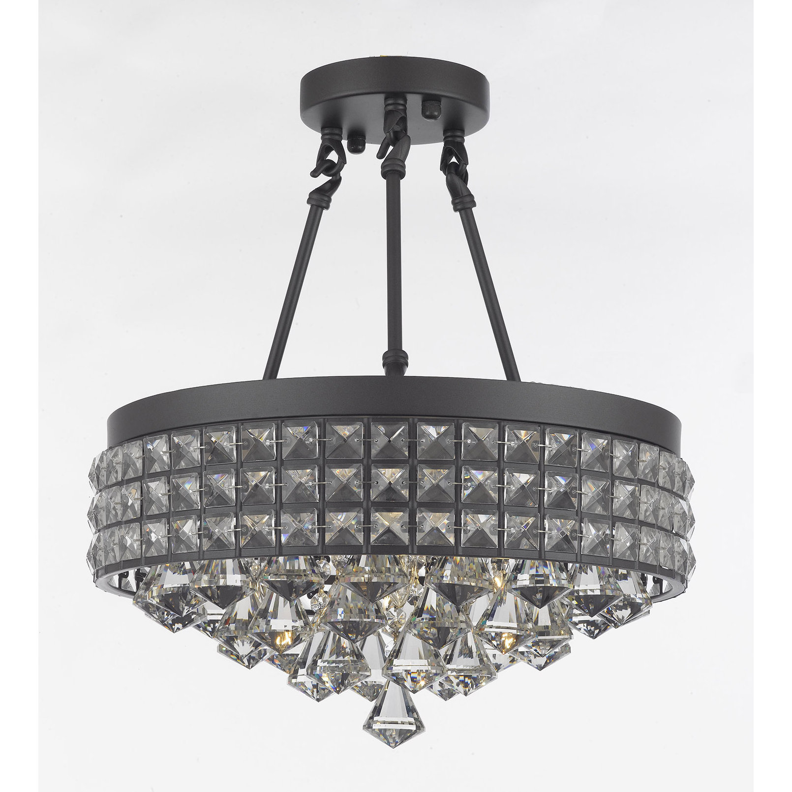 Gracie Oaks Grcs4057 45531582 Adriana 4 Light Crystal Chandelier Gracie Oaks Adriana 4 Light Crystal Chandelier