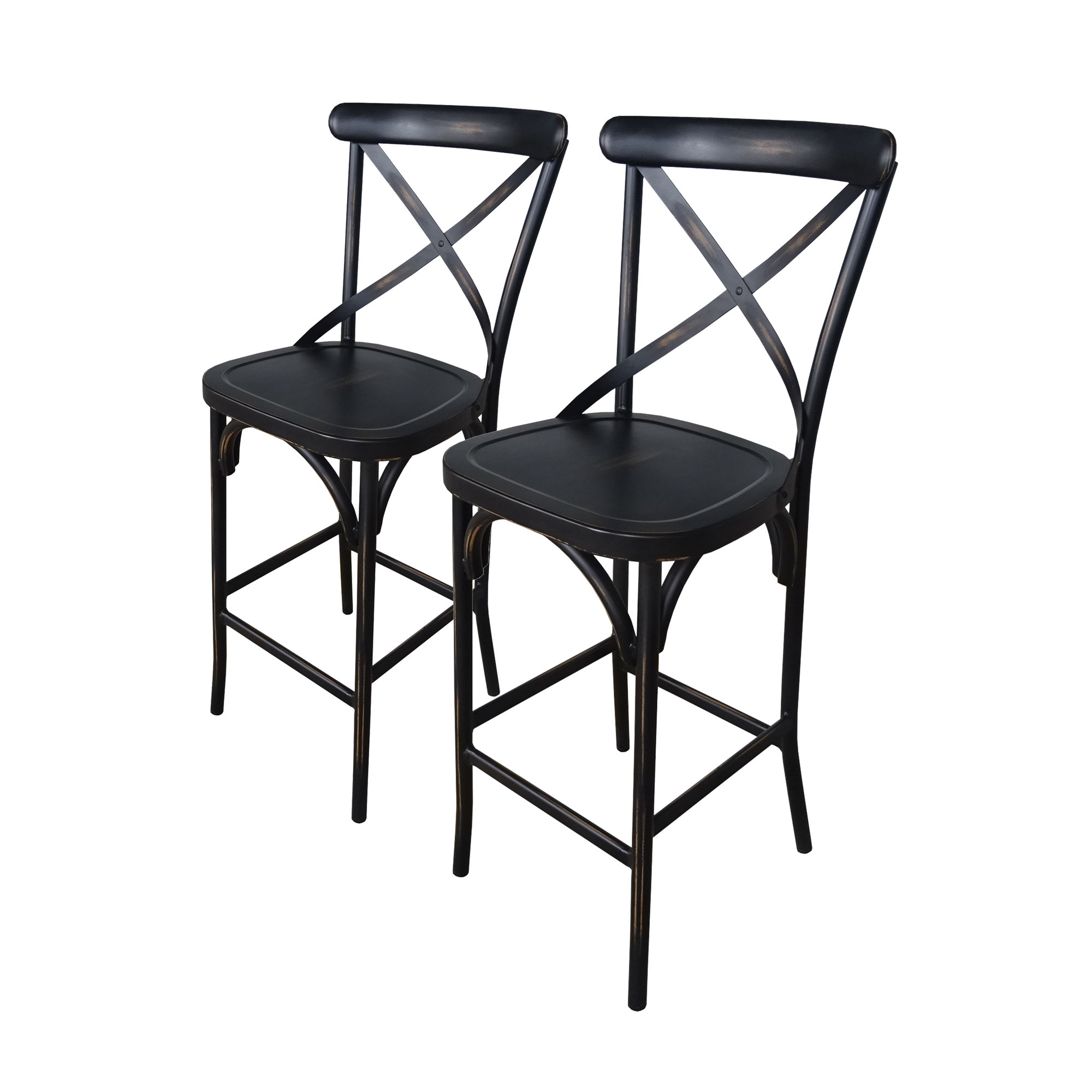 Gracie Oaks Plyler 30 Bar Stool Color Antique Black Gracie Oaks Plyler 30 Bar Stool Color Antique Black