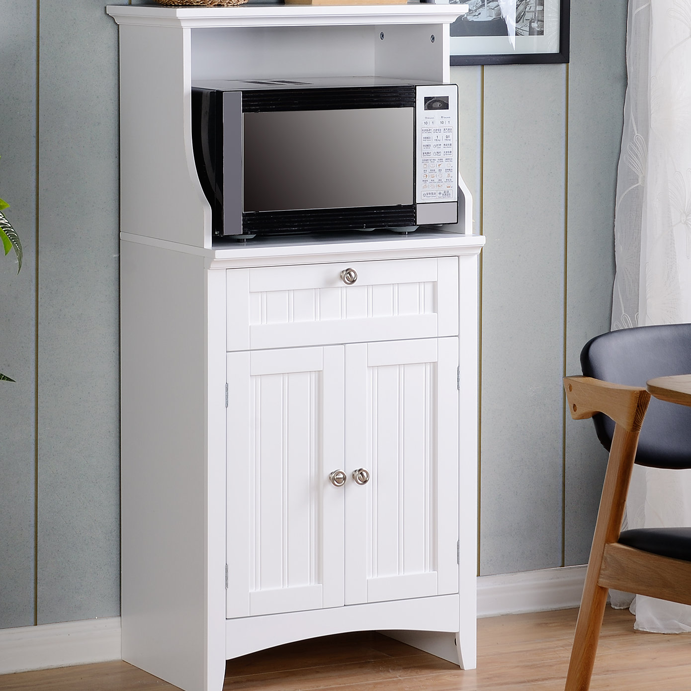 Os Home Office Furniture Microwave Coffee Maker Kitchen Island