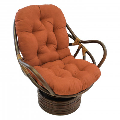 international caravan rattan swivel papasan chair upholstery spice