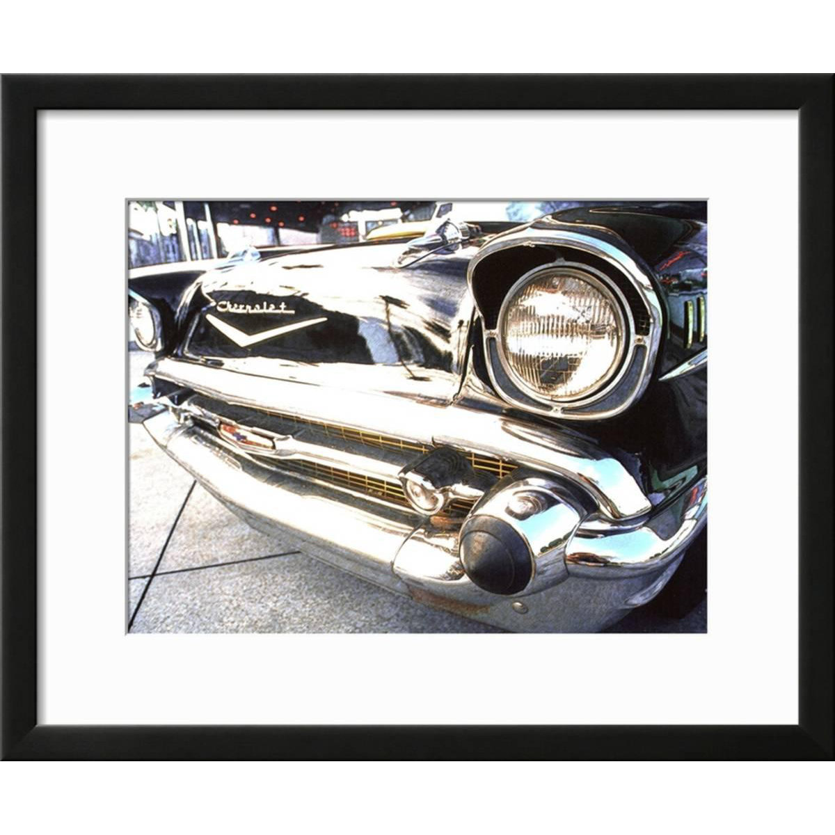 Art Com Detail Of Classic Car 57 Chevy Framed Photographic Print Art Com Detail Of Classic Car 57 Chevy Framed Photographic Print Frame Black Size 19 H X 23 W