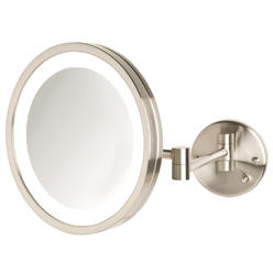 Jerdon Makeup Mirror Jerdon 9 5 Lighted Wall Mount Mirror