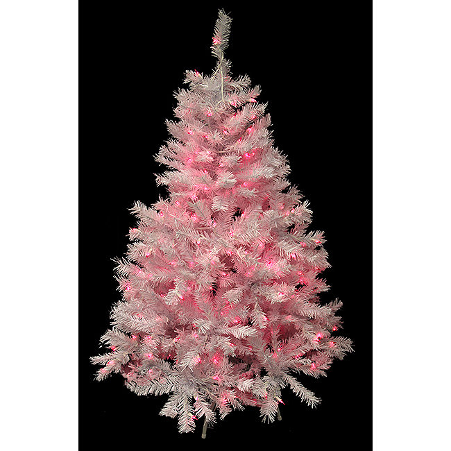 Northlight 4 5 White Cedar Pine Artificial Christmas Tree With Pink Northlight 4 5 White Cedar Pine Artificial Christmas Tree With Pink Light