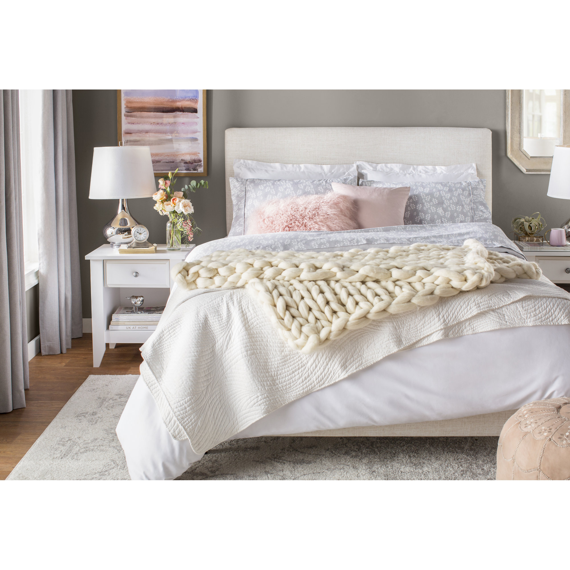 Skyline Furniture Beds Sears Skyline Furniture Upholstered Panel Bed Size California King Color Talc