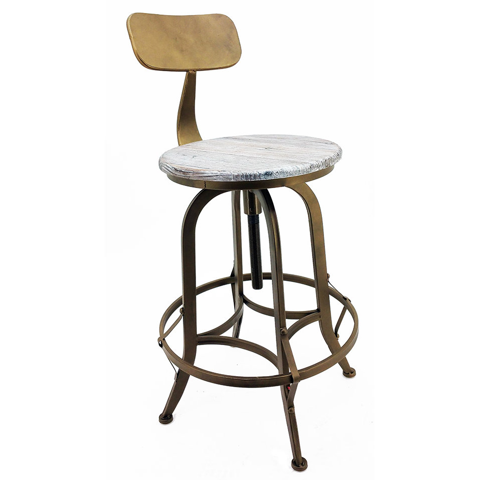 Vandue Corporation Arthur Adjule Height Swivel Bar Stool Frame Vandue Corporation Arthur Adjule Height Swivel Bar Stool Frame Finish Copper