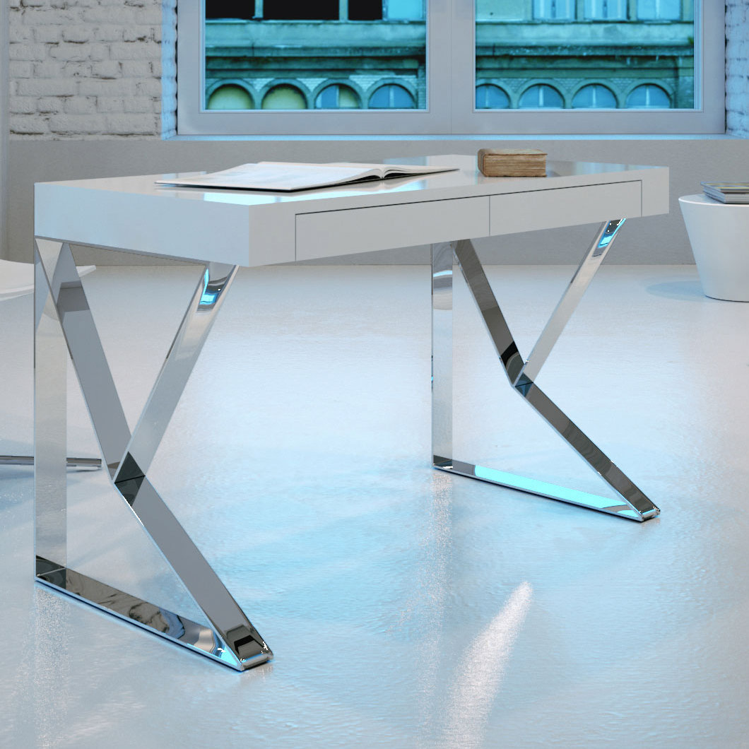 Home Furniture Furnishings Sears Modloft Houston Desk Md153 White