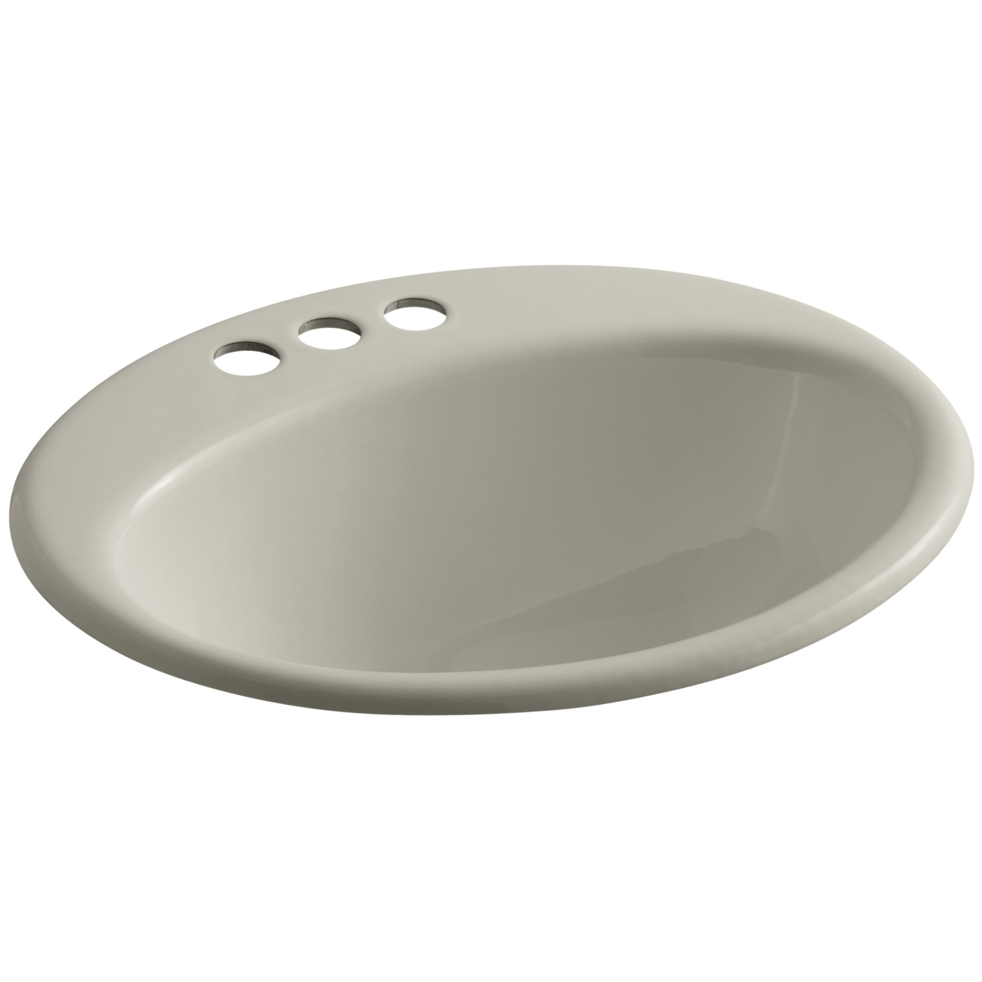 Kohler Farmington Metal Oval Drop In Bathroom Sink With