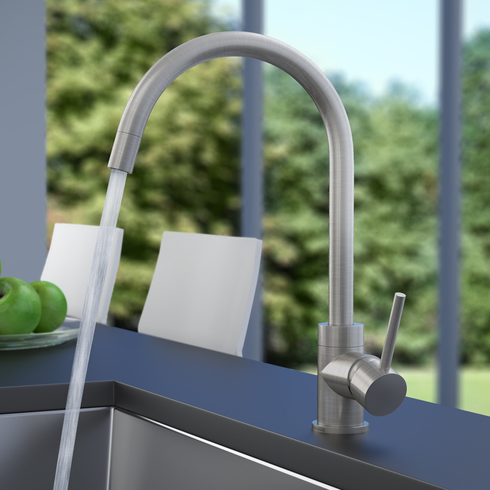 Symmons Dia Pull Down Single Handle Kitchen Faucet Finish