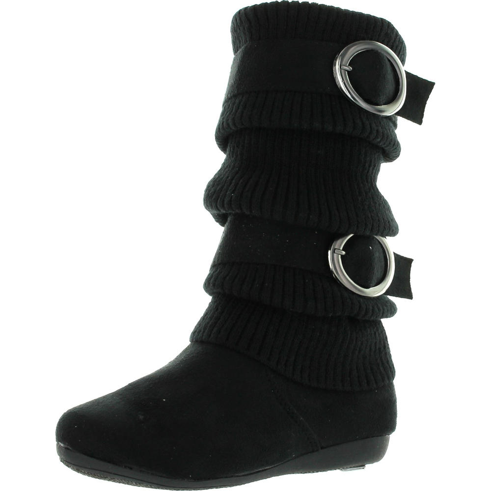 Static Footwear Lucky Top Girls Bank 21K Slouch Double Buckle Suede static-footwear-lucky-top-girls-bank-21k-slouch-double-buckle-suede