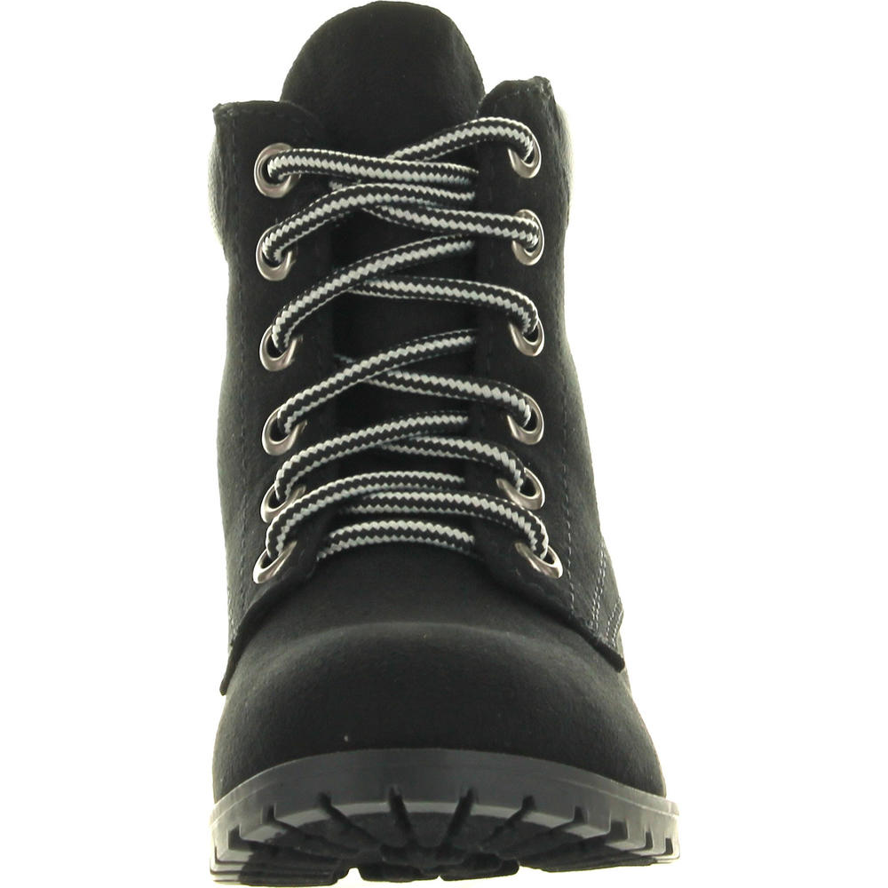 Soda Womens Equity-S Padded Collar Ankle Lace Up Boot