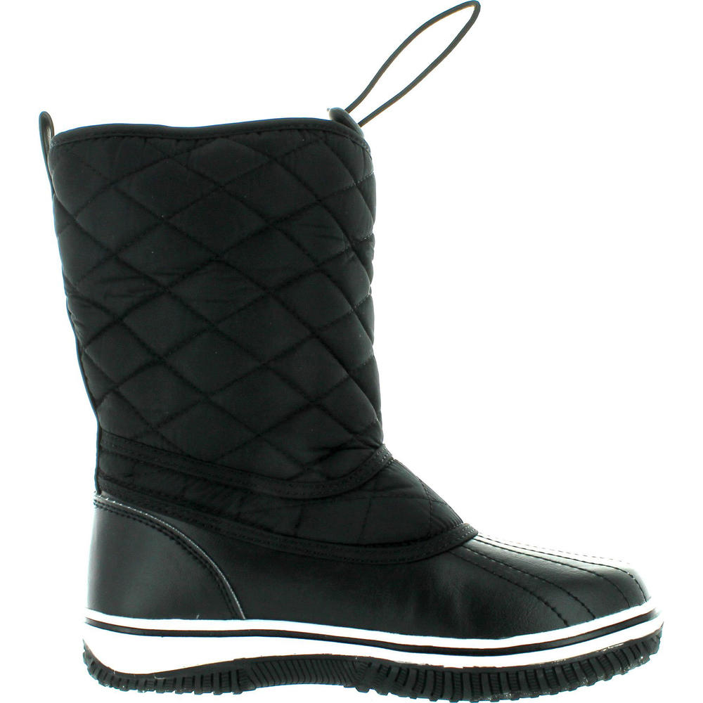 Static Footwear Refresh Snow-01 Women's Lace Up Waterproof Quilted Mid Calf Winter Snow Boots