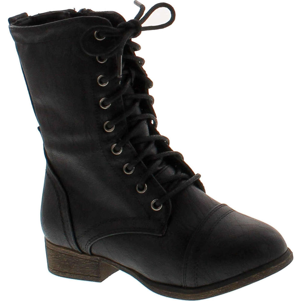 Link Beyonce-62K Girls Lace Up Combat Boots