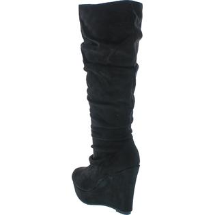 Spirit Moda Emma-1 Women's Slouchy Platform Wedge Heel Knee High Boots