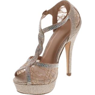 Static Footwear Hy 5 Formal Evening Party Lace Ankle T Strap Peep Toe Stiletto High Heel Pumps Static Footwear Hy 5 Formal Evening Party Lace Ankle T Strap Peep Toe Stiletto High Heel Pumps