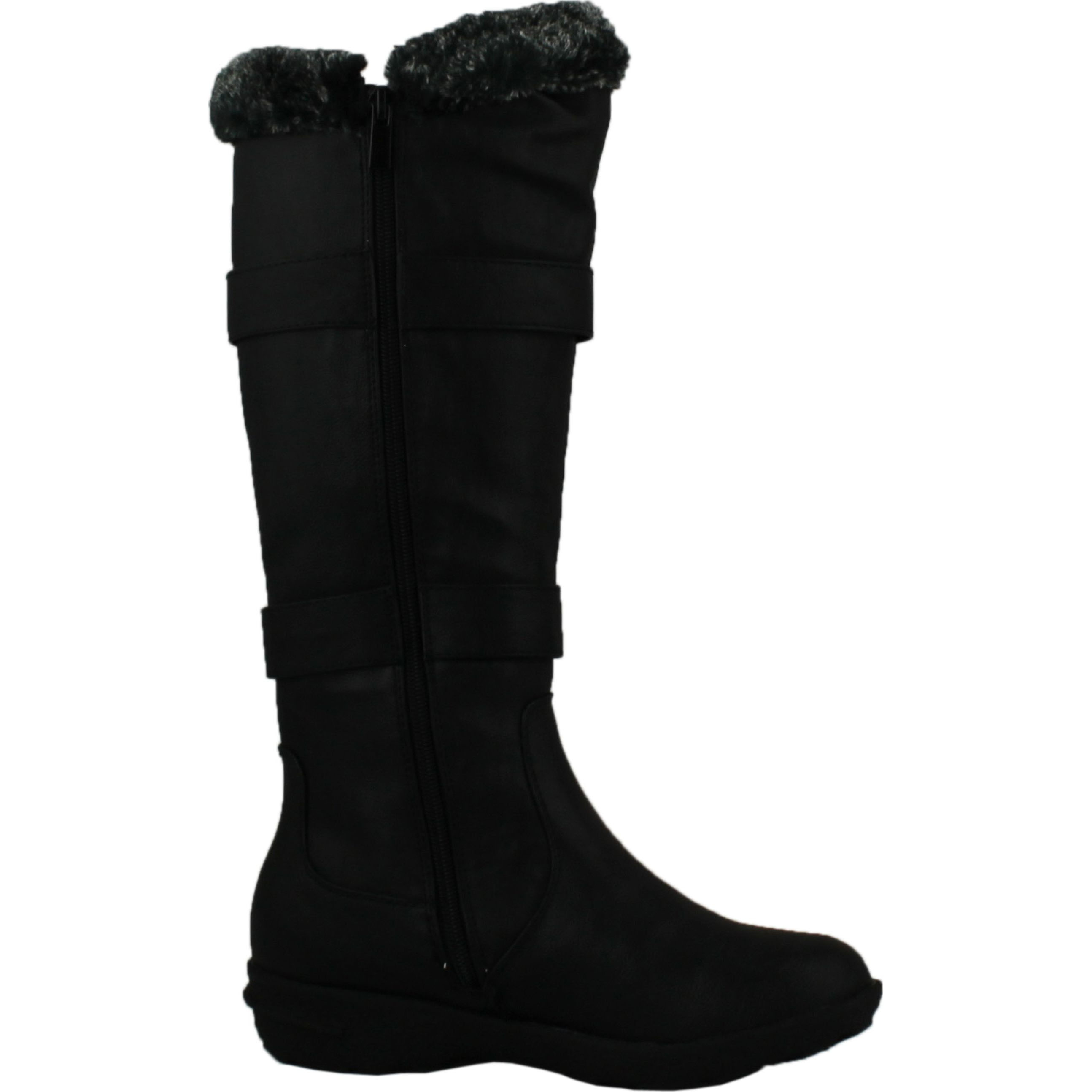 Forever Aura-43 Womens Double Straps Knee High Boots Winter Boots