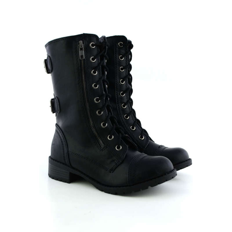 Soda Dome Mid Calf Height Women's Military / Combat Boots