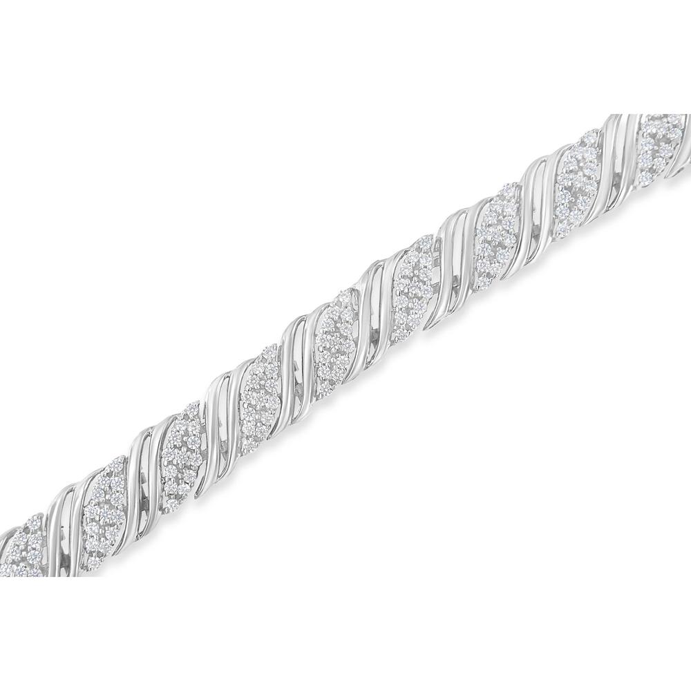 Haus of Brilliance Sterling Silver 2 ct TDW Diamond Double Wrap Bracelet (I-J, I3-Promo)