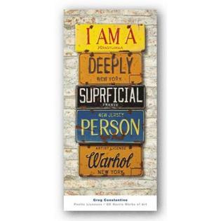 Editions Limited Warhol Superficial I Am A Deeply Superficial Person By Greg Constantine 24 X 12 Art Print Poster Editions Limited Warhol Superficial I Am A Deeply Superficial Person By Greg Constantine 24 X 12 Art Print Poster