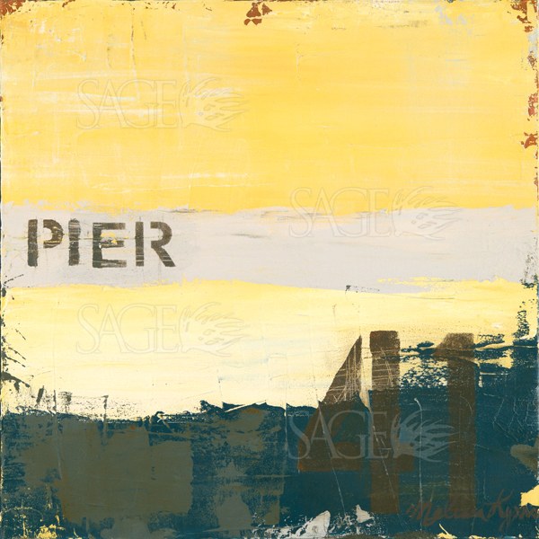 sagebrush fine art pier by melissa lyons 12 x 12 art print poster