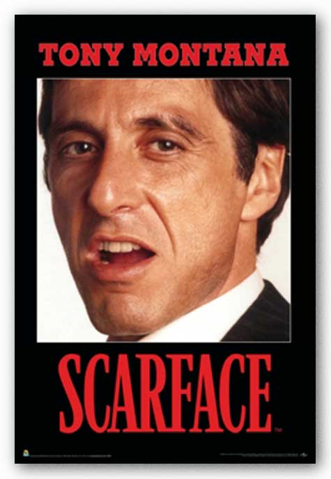 Scorpio Posters Scarface Tony Montana By Anonymous 24 X36 Art