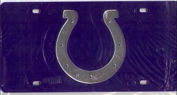 Rico Indianapolis Colts Blue Laser License Plate
