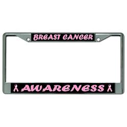 License Plates Online Breast Cancer Awareness Photo License Plate Frame  Free Screw Caps with this Frame