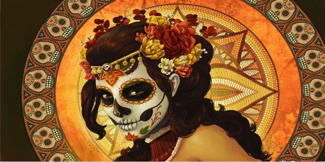 License Plates Online Day Of The Dead Sugar Skull Photo License Plate