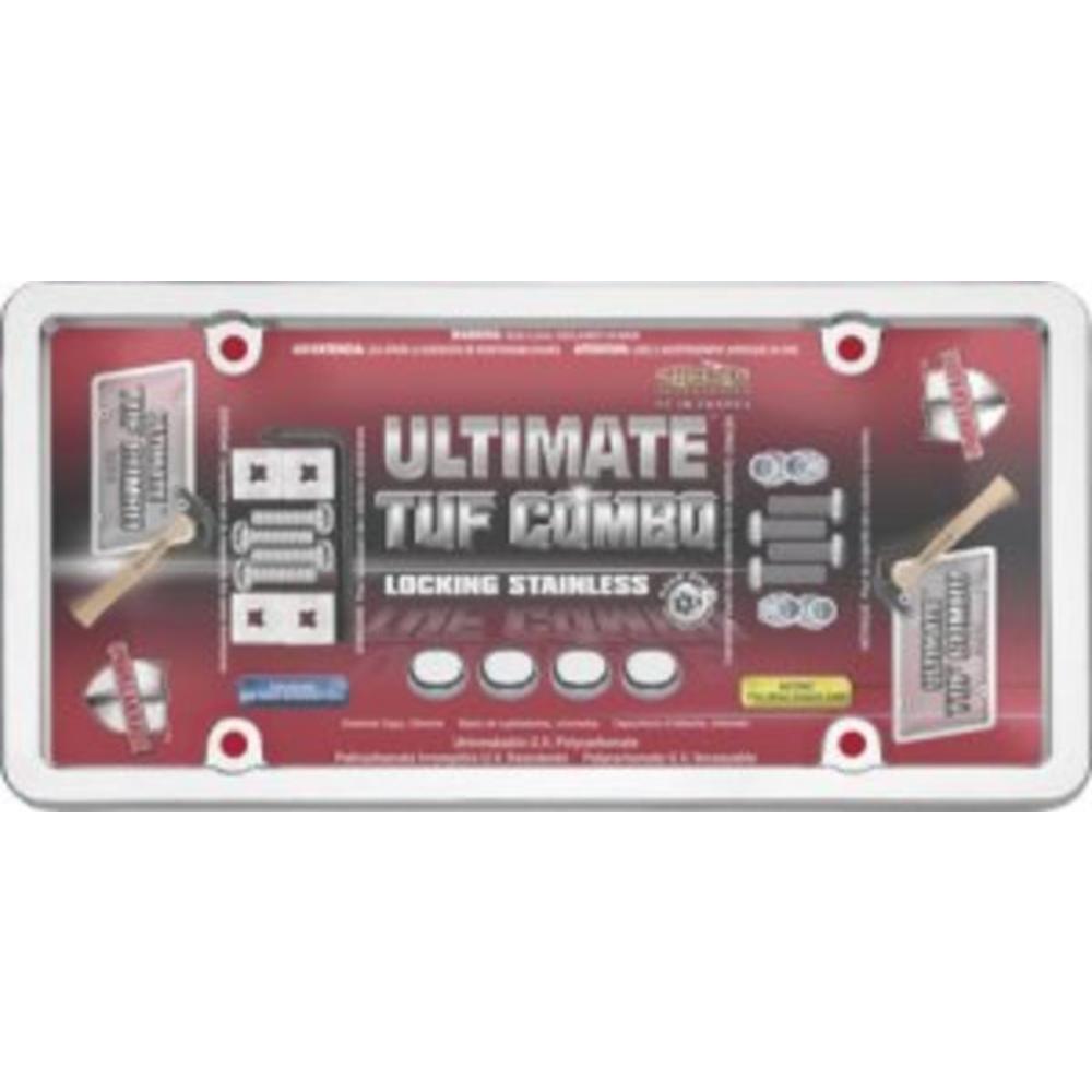 Cruiser Accessories Ultimate Tuf Combo Chrome Plastic Frame Combo Pack