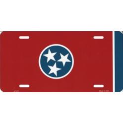Smart Blonde Tennessee State Flag Metal License Plate