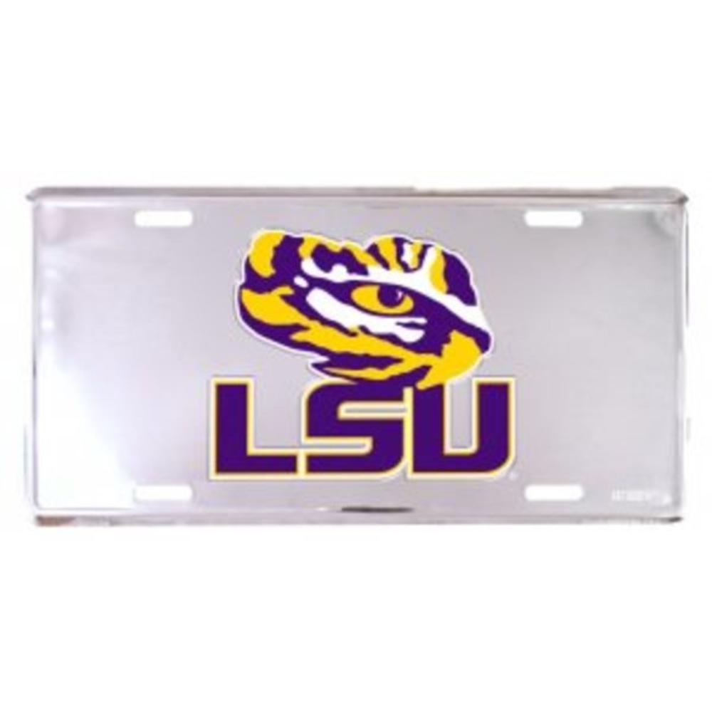 Decor Time LSU Tigers Anodized Metal License Plate