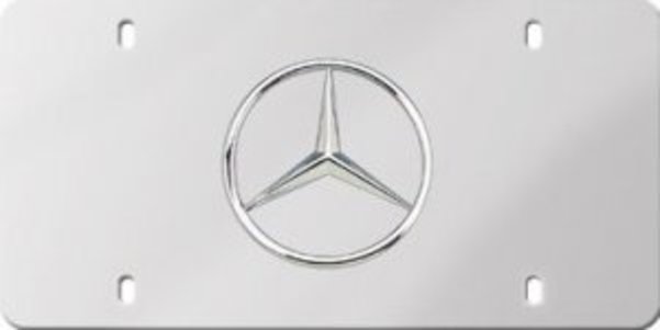 Mercedes-Benz Mercedes Benz Stainless Steel License Plate