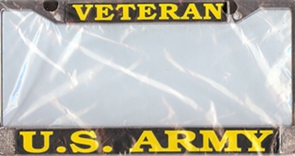Mitchell Proffitt U.S. Army Veteran License Plate Frame  Free Screw Caps with this Frame