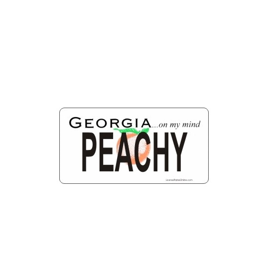 License Plates Online Design It Yourself Custom Georgia Plate. Free Personalization on Plate