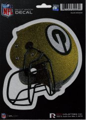 Rico Green Bay Packers Helmet Glitter Die Cut Vinyl Decal