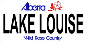 License Plates Online Alberta Lake Louise Photo License Plate Free Personalization on this plate
