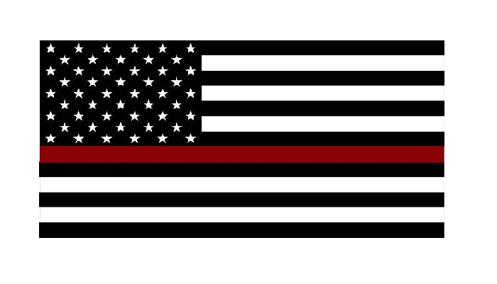 License Plates Online Firefighter Thin Red Line American Flag Photo License Plate