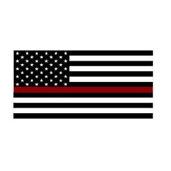 License Plates Online Firefighter Thin Red Line American Flag Photo License Plate