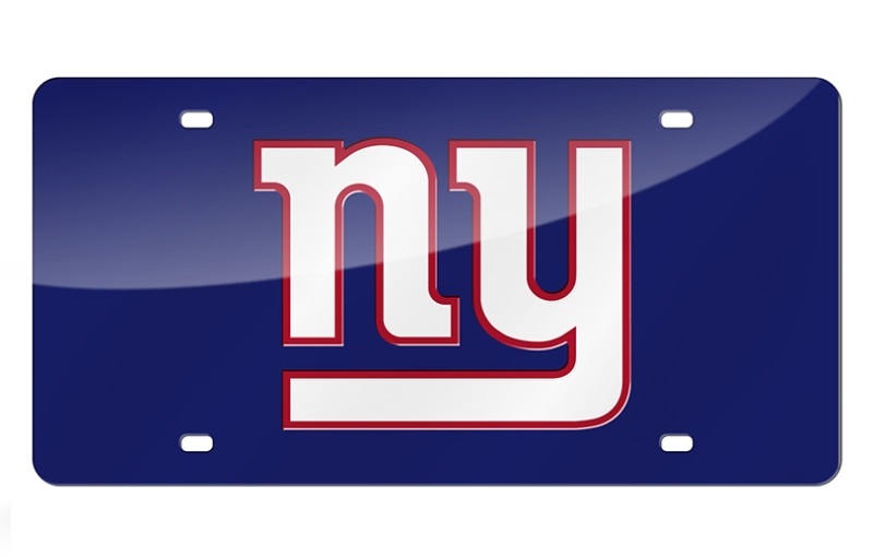 Rico New York Giants Blue Laser License Plate