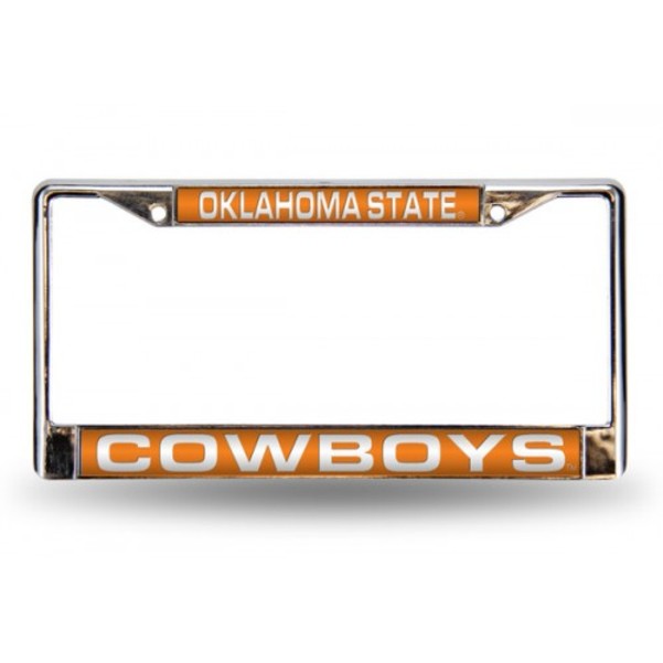 Rico Oklahoma State Cowboys Laser Chrome Frame