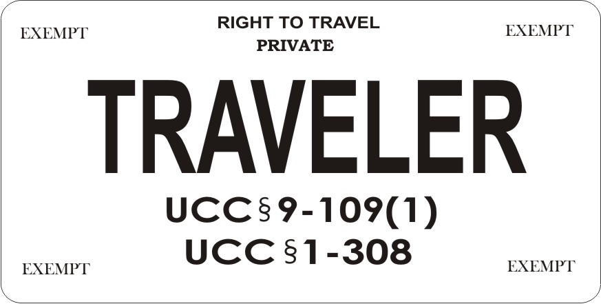 License Plates Online Right To Travel Traveler Photo License Plate