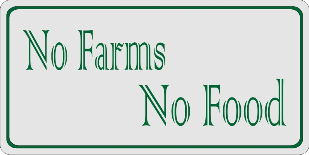 License Plates Online No Farms No Food Photo License Plate