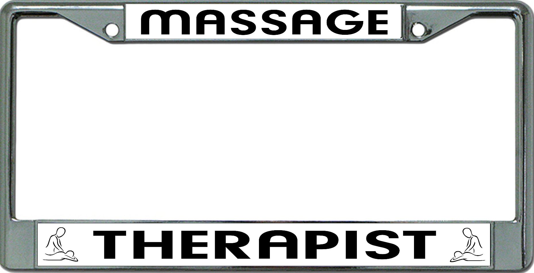 License Plates Online Massage Therapist Chrome License Plate Frame