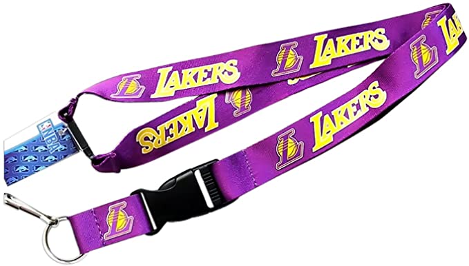 Aminco Los Angeles Lakers Lanyard With Neck Safety Latch