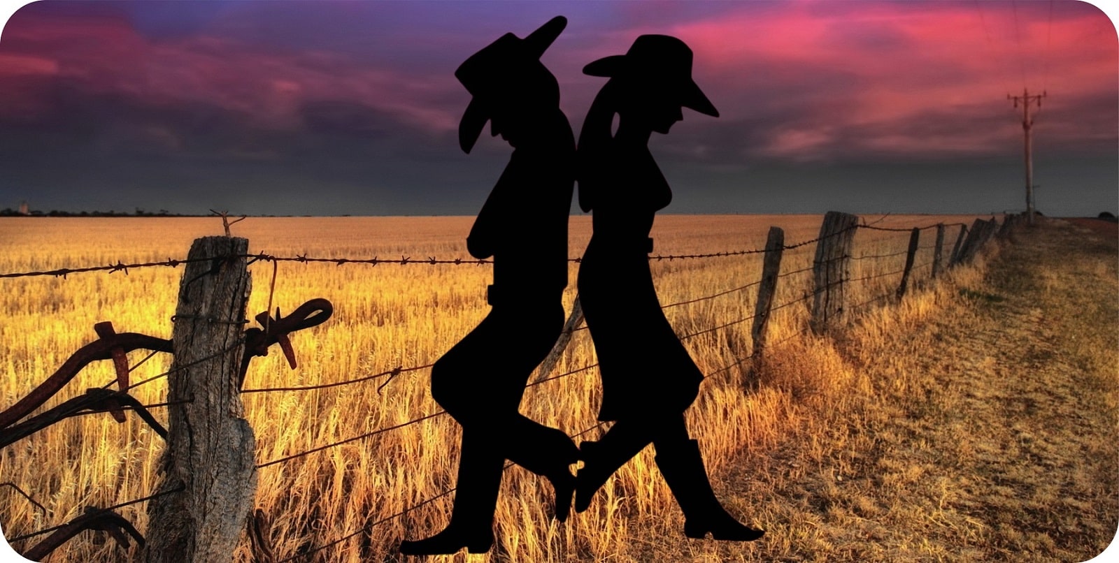 License Plates Online Cowboy And Cowgirl Country Sunset Photo License Plate