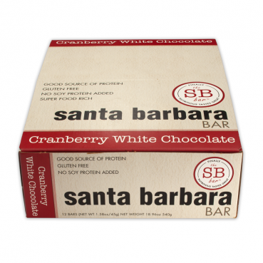 Santa Barbara Bar Cranberry Nut White Chocolate Snack Bar product image